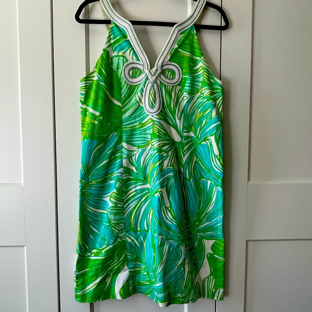 Lilly Pulitzer Green Shift Dress, Size 8